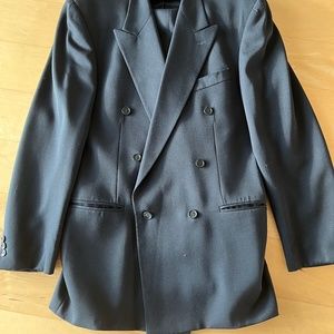 Brandini Wool sharp Navy suit. Made in Canada.